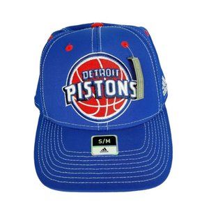 Vintage Adidas Embroidered Detroit Pistons NBA Basketball Climalite Base…